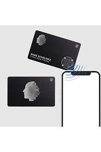 CLASSİC Digital Business Card - Black - Hazır Tasarım 1 ürün fotoğrafı