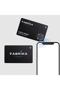 CLASSİC Digital Business Card - Black - Hazır Tasarım 1 ürün fotoğrafı