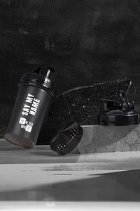 Protein Shaker,Karıştırıcı Shaker,Sporcu Shaker,Antreman Shaker Siyah 550 ML ürün fotoğrafı