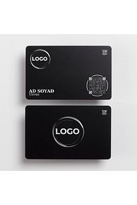 CLASSİC Digital Business Card - Black - Hazır Tasarım 1 ürün fotoğrafı
