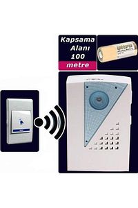 32 Melodi Lüks Uzaktan Kumandalı Zil Kablosuz Kapı Zili Wireless Otomatik Buton Paneli Apartman ürün fotoğrafı