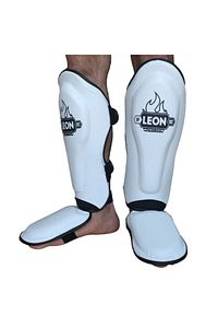 Leon Solid Muay Thai Ve Kick Boks Ayak Ve Kaval Koruyucu Beyaz ürün fotoğrafı