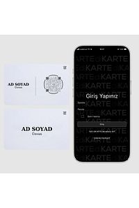 CLASSİS Digital Business Card - White - Hazır Tasarım 2 ürün fotoğrafı