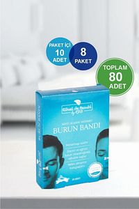 Horlama Önleyici Nefes Bandı Nefes Burun Bandı 8 Kutu 80 Adet ürün fotoğrafı
