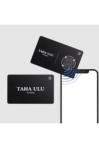Classic Digital Business Card - Black - Hazır Tasarım 2 ürün fotoğrafı