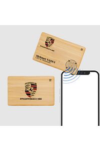 Bamboo Business Card - Natural - Hazır Tasarım 1 ürün fotoğrafı
