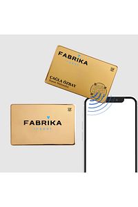 ELİTE METAL Digital Business Card - Gold - Hazır Tasarım 1 ürün fotoğrafı