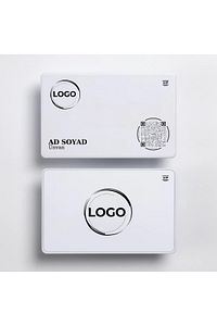 ELİTE METAL Digital Business Card - White - Hazır Tasarım 1 ürün fotoğrafı