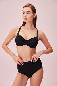Yüksek Bel Pileli Bikini Alt ürün fotoğrafı
