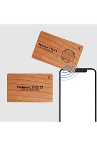Bamboo Digital Business Card - Cherry - Hazır Tasarım 2 ürün fotoğrafı