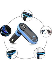 Bluetooth Araç Kiti Kumandalı Fm Transmitter Cihazı Oto Çakmaklık Şarj Soketi Araba Müzik Çalar ürün fotoğrafı