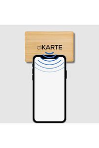 Bamboo Business Card - Natural - Hazır Tasarım 1 ürün fotoğrafı