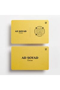 Digital Business Card - Gold - Hazır Tasarım 2 ürün fotoğrafı