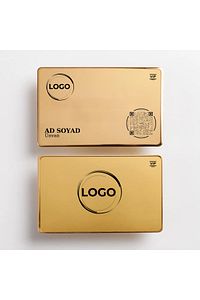 ELİTE METAL Digital Business Card - Gold - Hazır Tasarım 1 ürün fotoğrafı