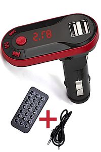 Bluetooth Araç Kiti Kumandalı Fm Transmitter Cihazı Oto Çakmaklık Şarj Soketi Araba Müzik Çalar ürün fotoğrafı