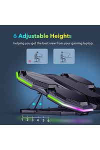 F12 - 2600rpm Yüksek Devirli Fan Gaming Laptop Soğutucu Stand ürün fotoğrafı