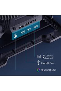 F12 - 2600rpm Yüksek Devirli Fan Gaming Laptop Soğutucu Stand ürün fotoğrafı