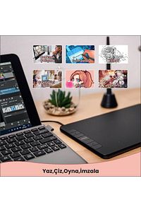 Vk640 6 X 4" 6 Kısayol Tuşlu Grafik Tablet + Kalem ürün fotoğrafı