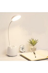 3 Renk Şarjlı 24 Led Çalışma Okuma Işığı Kademeli Masa Lambası Ayarlanabilir Renk Tonu Ve Parlaklık ürün fotoğrafı