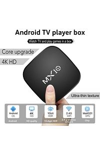 4K Android Tv Box + Stick Wifi Akıllı Tv Kutusu Ve Kumandası Medya Oynatıcı Mx10 Box ürün fotoğrafı