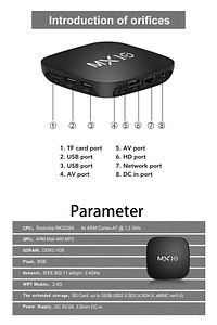 4K Android Tv Box + Stick Wifi Akıllı Tv Kutusu Ve Kumandası Medya Oynatıcı Mx10 Box ürün fotoğrafı
