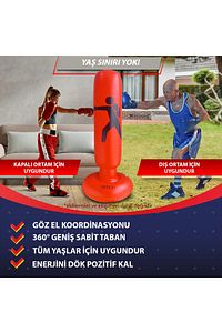 Ken Ryu 160 Cm Dikey Ayaklı Şişme Boks Torbası ürün fotoğrafı
