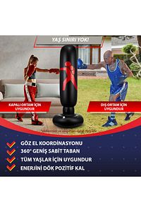 Blanka 120 cm Dikey Ayaklı Şişme Boks Torbası ürün fotoğrafı
