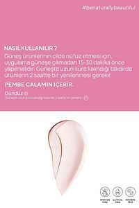 Leke Karşıtı Ton Eşitleyen Spf 50+ Pembe Renkli Güneş Kremi Glutatyon, Hyaluronik Asit Etkili 50 ml ürün fotoğrafı