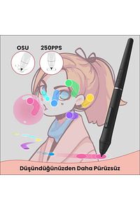 Vk640 6 X 4" 6 Kısayol Tuşlu Grafik Tablet + Kalem ürün fotoğrafı