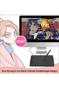 Vk640 6 X 4" 6 Kısayol Tuşlu Grafik Tablet + Kalem ürün fotoğrafı