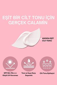 Leke Karşıtı Ton Eşitleyen Spf 50+ Pembe Renkli Güneş Kremi Glutatyon, Hyaluronik Asit Etkili 50 ml ürün fotoğrafı