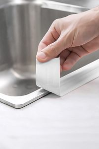 3.2M Banyo Küvet Mutfak Lavabo Su Sızdırmaz Bant Su Geçirmez Kenar Bandı Sızdırmazlık Tamir Beyaz ürün fotoğrafı