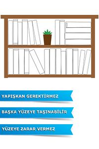 Kitap Okuma Takip Çizelgesi, Yapışkansız Tutunan Statik Akıllı Kağıt, Yazı Tahtası, Sticker ürün fotoğrafı