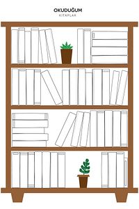 Kitap Okuma Takip Çizelgesi, Yapışkansız Tutunan Statik Akıllı Kağıt, Yazı Tahtası, Sticker ürün fotoğrafı