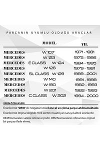 Mercedes W124, W126, W190 Sprinter Için Uyumlu Ön Fıskiye Çek Valf Subabı ürün fotoğrafı
