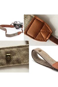 Tüm DSLR ve Aynasız Fotograf Makineleri için Retro Vintage Kahverengi Omuz Boyun Askısı Neck Strap ürün fotoğrafı