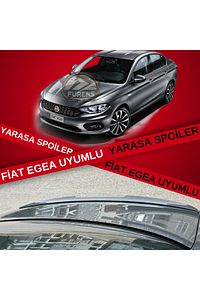 Fiat Egea Uyumlu Bagaj Üstü Yarasa Spoiler Parlak Siyah Bagaj Üstü Çıta ürün fotoğrafı