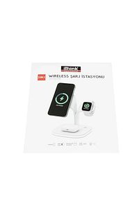 5in 1 Wireless Şarj Standı Ws-50 Beyaz ürün fotoğrafı