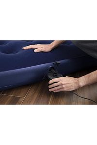 Çift Kişilik Şişme Yatak - Araba Çakmaklıklı Pompa 191cm X 137cm X 22cm ürün fotoğrafı