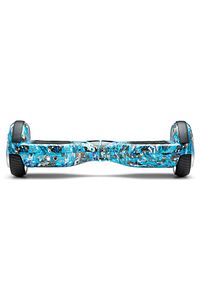 Elektrikli Kaykay Scooter Hoverboard 6.5 Inch Mavi Kurukafa Grafity Desenli Akıllı -denge - D20 ürün fotoğrafı