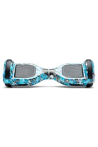 Elektrikli Kaykay Scooter Hoverboard 6.5 Inch Mavi Kurukafa Grafity Desenli Akıllı -denge - D20 ürün fotoğrafı
