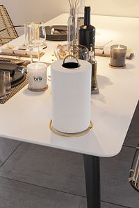 Servis Sunum Seti Havluluk Peçetelik Nihale Gold Altın Dolu Parlak Paslanmaz Çelik 3 Lü Mutfak ürün fotoğrafı