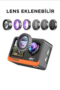 Ac-03 4k Ultra Hd Wifi Su Geçirmez Aksiyon Kamerası Siyah ürün fotoğrafı