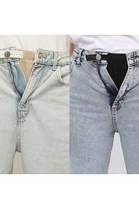Tres Sağ Düğme Uyumlu Pantolon Bel Genişletici Avantajlı Ikili Paket 1siyah 1 Bej ürün fotoğrafı