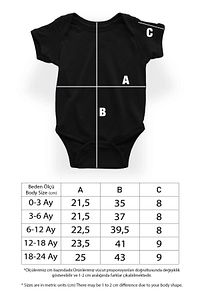 Edison Ampul Siyah Unisex Bebek Body - Zıbın ürün fotoğrafı