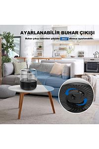 J001 4 Litre Ultrasonik Hava Nemlendirici Buhar Makinesi Hava Nemlendirme Cihazı Difüzör ürün fotoğrafı