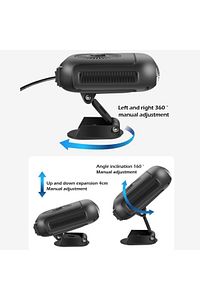 Oto Isıtıcı-soğutucu Fan Cam Buğu Çözücü Fan Araç Içi Isıtıcı-soğutucu Fan 12v Çakmaklık Girişli ürün fotoğrafı
