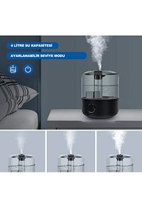 J001 4 Litre Ultrasonik Hava Nemlendirici Buhar Makinesi Hava Nemlendirme Cihazı Difüzör ürün fotoğrafı
