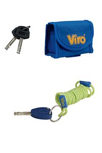VİRO BLINDATOmotosiklet ve scooterlar ekstra sertleştirilmiş, 3 anahtarlı, 11mm disk kilidi.Uyumlu ürün fotoğrafı