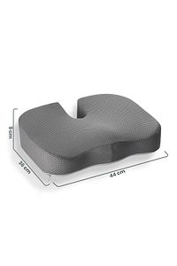 Ortopedik Oturma Minderi Hemeroid Kuyruk Sokumu Coccyx Oturma Minderi Visco Minder Gri ürün fotoğrafı